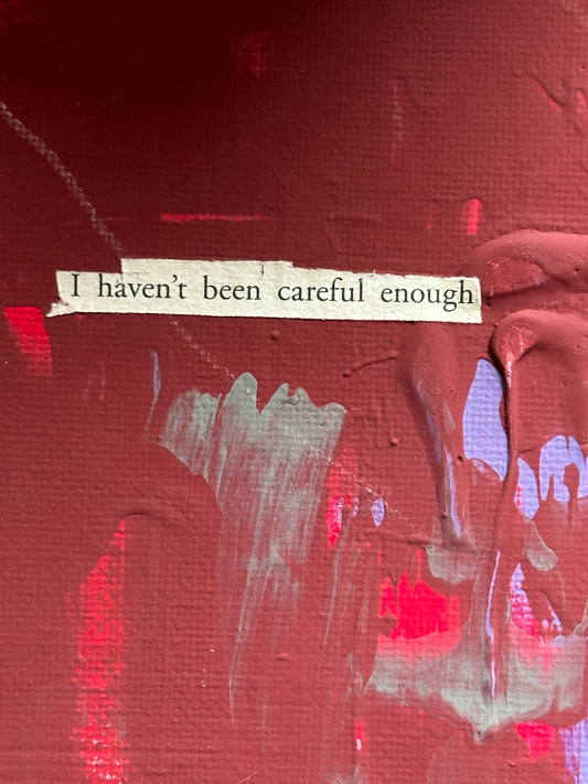 “Asserting A Boundary” 9” x 12” Original Abstract Painting