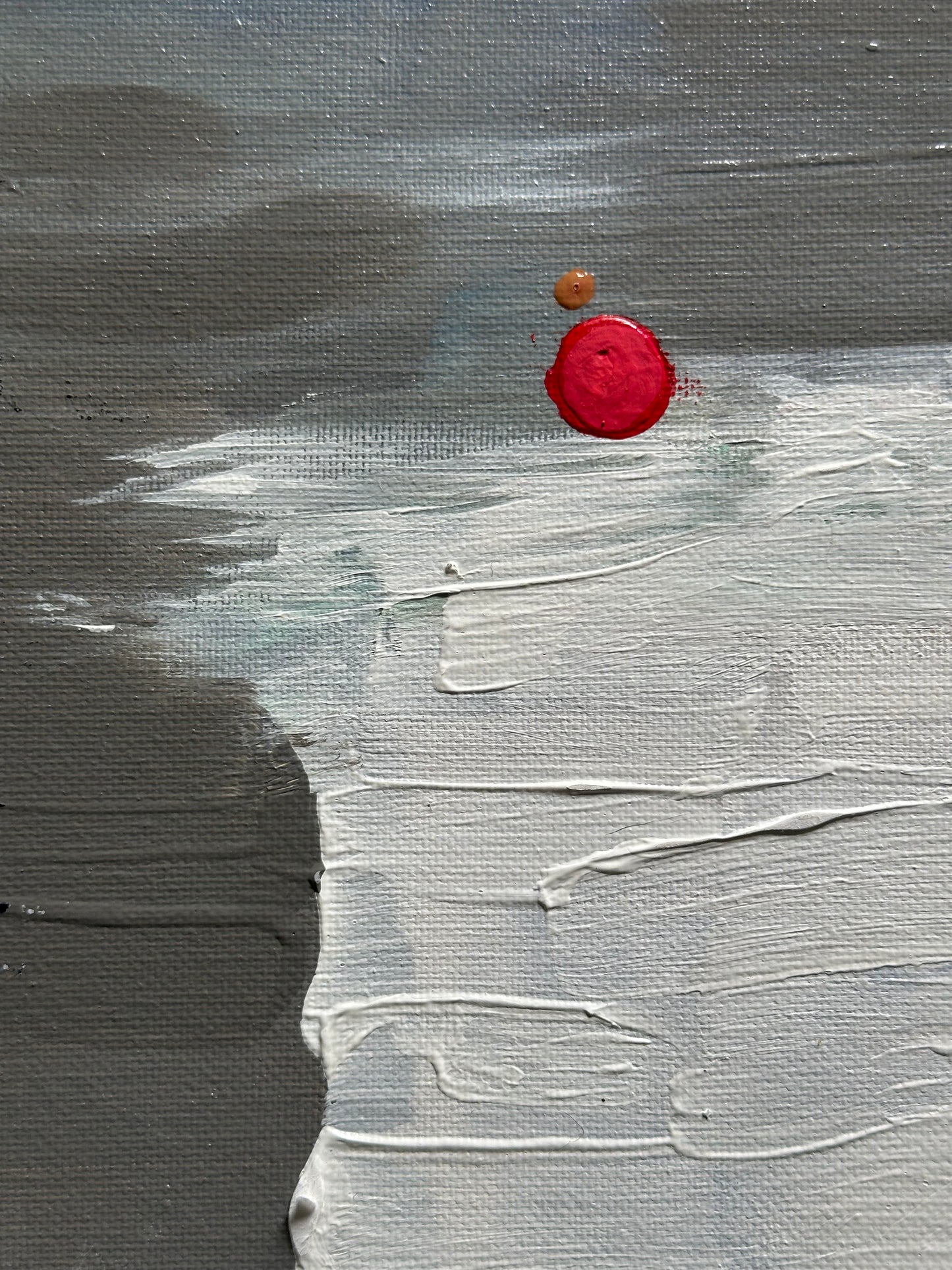 “It’s Cold Outside” Abstract Art Painting