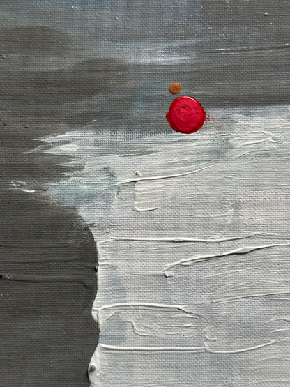 “It’s Cold Outside” Abstract Art Painting